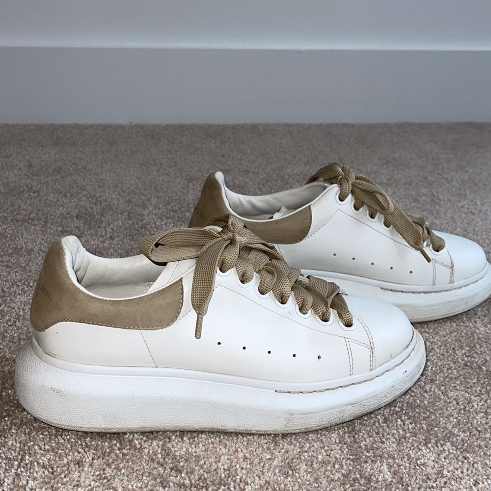 White oversized Alexander Mcqueen sneakers